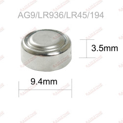 PILE BOUTON LR45/AG9 1.5V