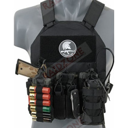GILET PORTE PLAQUE NOIR/BLACK