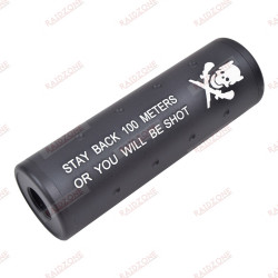 SILENCIEUX 100x35MM SKULL...